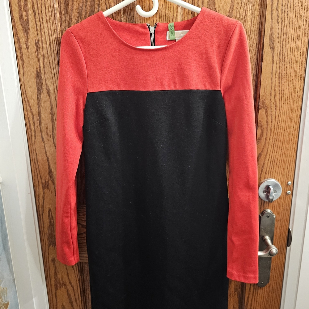Elegant Red and Black Women's Dress